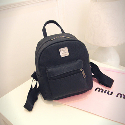 

2018 New Womens PU Leather Backpack Korean Version of The Two-shoulder Bag for Girls Travel Fashion Student Backpack