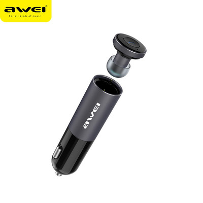 

AWEI A870BL Mini Bluetooth Earphones Car Phone Charger Wireless Headphones Headset Earpiece Fone de ouvido Auriculares Kulaklik