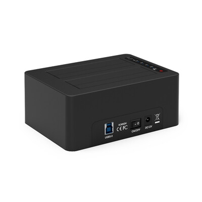 

Maiwo MAIWO K3082H hard drive base supports 2535 inch serial port mechanical solid state hard drive with three HUB docking station 1 port 21A fast charge hard copy machine black