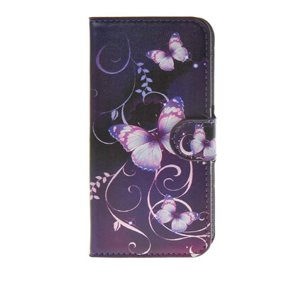 

MOONCASE Flower style Leather Side Flip Wallet Card Slot Stand Pouch Case Cover for Samsung Galaxy S6 Edge