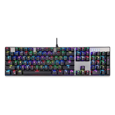 

104Key Mechanical Gaming Keyboard Wired USB LED Backlit SilverRose gold Red