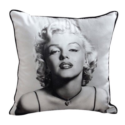 

Cntomlv DecorUhome Skull Marilyn Monroe Cushion Covers Polyester Sequin Pillow Cover for Sofa Bed Nordic Decorative Pillow Case