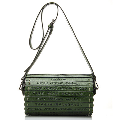 

Women vintage messenger bag cylindrical Clutch bag fashion ladies casual crossbody bag PU leather shoulder bags Solid zipper bag