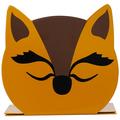 

True color TRUECOLOR creative cartoon metal iron book stand book block book holder student office supplies 2 pieces pay fox models DT6553