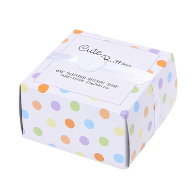 

UpperX Cute Scented Button-Shape Soap Savon for Wedding Party Favors Gift Bag Fillers---White