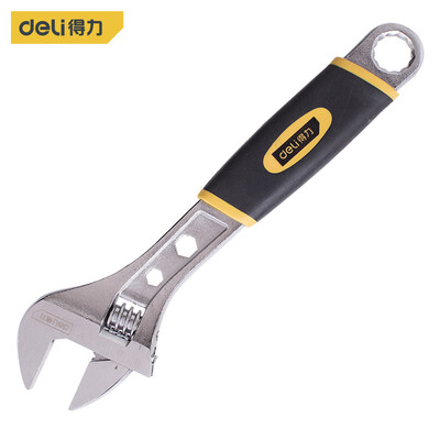 

Deli deli boutique plastic handle adjustable wrench open adjustable wrench 10 inch DL30110