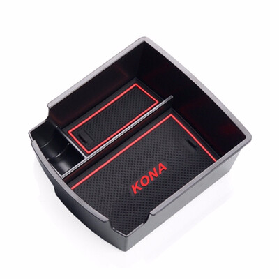 

Customized For 2018 Hyundai Kona Car Center Console Armrest Box Glove Secondary Storage Console Organizer Insert Tray Red