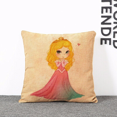 

Cntomlv Hot Sale Cartoon Mermaid Princess Cushion Cover Home Decoration Cushion Covers For Sofa Car Chair Home Decor Pillow Case