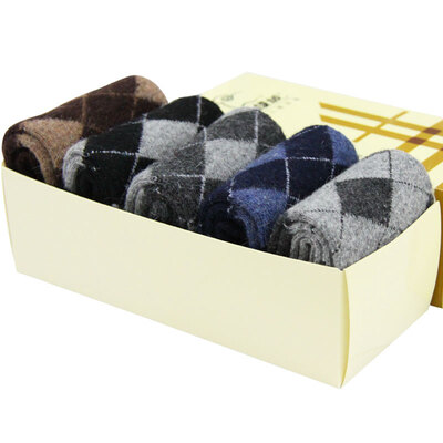 

Arctic cashmere socks male socks rabbit wool socks warm socks thickening men's socks in the tube socks 5 pairs of mixed-color equipment