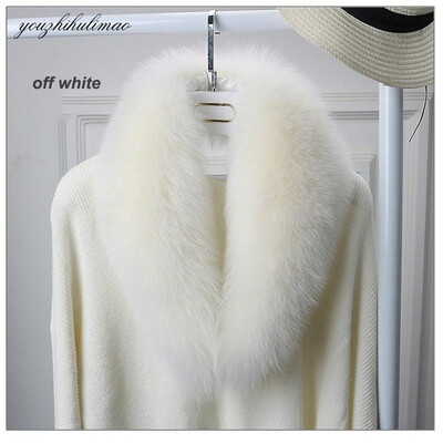

MsMinShu Genuine Fox Fur Collar Scarf For Women Winter Fox Fur Scarf 100 Natural Fox Skin Collar Neck Warmer Custom Made