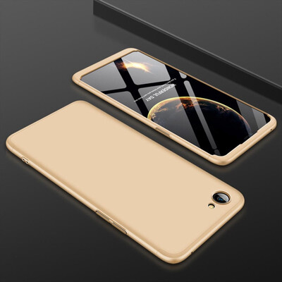 

MOONCASE Three-parts structure design Full Protection Hard Plastic Combination Shockproof Case for Oppo A3 Gold
