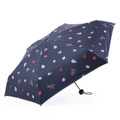 

Ariel IDREAMY 50 fold mobile phone pocket umbrella cute girl sunshade umbrella folding rain dual-use sun umbrella 99555 dark blue