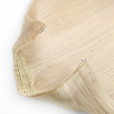 

BHF hair double drawn thick ends hair halo couture human hair extensions flip in hair