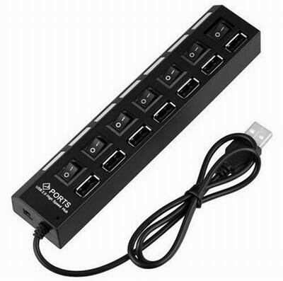 

Huayuan компьютер периферия концентратор USB переключиться с огня, USB 2.0 на высокой скорости 7 портовые концентратора USB 2.0 скорость передачи