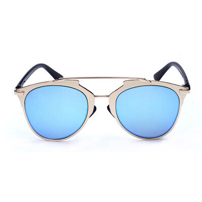 

FEIDU 2016 Reflected Cat Eye Sunglasses Women Brand Designer UV400 Metal Fame Retro Vintage sun glasses Oculos De Sol Feminino