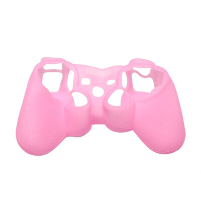 

1 PCS Silicone Rubber Skin Cover Protective Case for PS3 Controller Pink