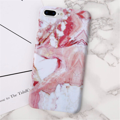 

Gold Plating Marble Case For iPhone 7 8 6 6s Plus Ultra Thin Hard PC