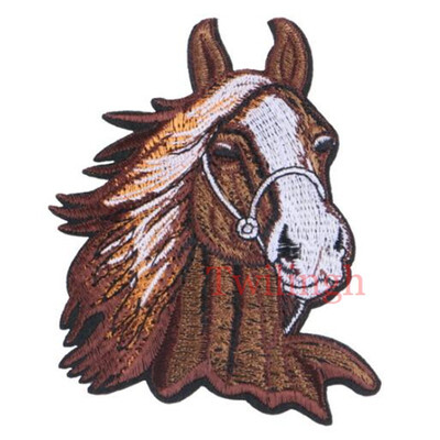 

1 Pc Badge Horse Patches Iron-on Sew-on Embroidery Patch Motif Applique Garment Children Women DIY Clothes Sticker Wedding Party