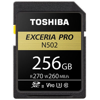 

Toshiba TOSHIBA 256GB read speed 270MB s write speed 260MB s Extreme to overspeed SDXC UHS-II memory card V90 8K shooting U3 Class10 SD card