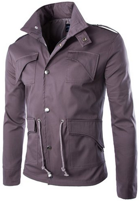 

Mooncolour мужские военные тонкий Fit куртка пальто всадника застежка-кнопка Повседневная с длинным рукавом Толстовка пиджаки куртки