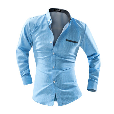 

Zogaa New Men's Shirt Business Casual Long Sleeve