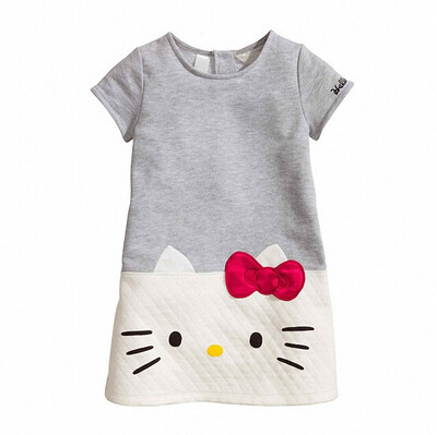 

HOT Baby Girls Dresses Hello Kitty Brand Children Dresses For Girls Princess Dress Christmas Kids Clothes