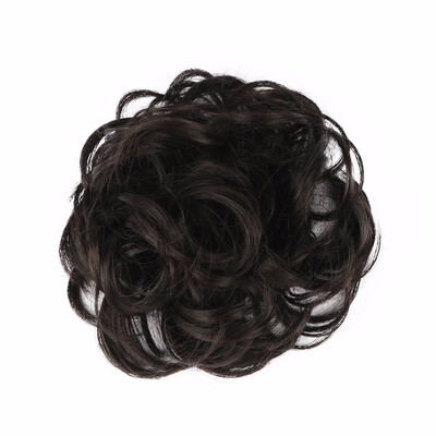 

Synthetic Chignon Hair Bun Hairpiece Curly Hair Scrunchie Extensions 30g 6Colors Black Brown Blond Wigs For Women Heat Resistant