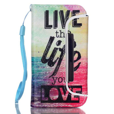 

MITI Printing Pattern PU Wallet Leather Case For iPhone 5 5S flip cover split 2in1 detachable with stand card slot Free Shipping