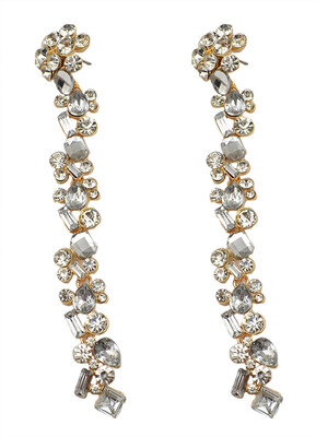 

Crystal цветок women долго моды luxury brand earrings bohemian vintage wedding dangle earrings bridal accessories for