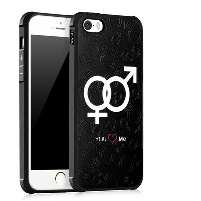 Goowiiz Fashion Phone Case For Iphone 55sSe Luxury 3D Cute Cartoon Slim Full Soft Silicone Prevent falling