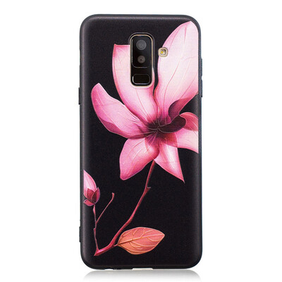 

Samsung Galaxy A6 Plus 2018 Case Embossed Soft TPU Shockproof Print Protective Cover