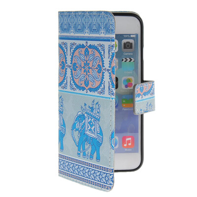 

MOONCASE Pattern Style Leather Side Flip Wallet Card Slot Pouch Stand Shell Back ЧЕХОЛ ДЛЯ Apple iPhone 6 Plus