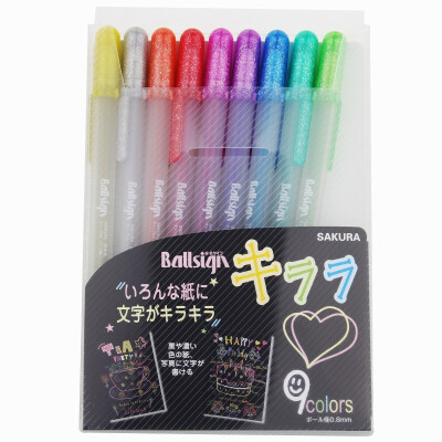

Sakura Sakura Pearls Pencil Set 9 colors 9 Pack for Dark Paper Surface Write DIY Pen Graffiti