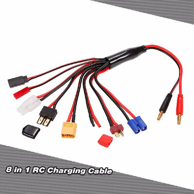 

8 in 1 Multifunctional Charger 40mm Banana Adapter Connector RC Charger