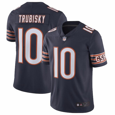 

Mens Chicago Bears Mitchell Trubisky Nike Navy Game Jersey