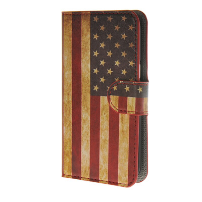 

MOONCASE U.S American Flag Leather Wallet Flip Card Slot Stand Pouch чехол для Samsung Galaxy J1 A09