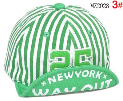 

Buebos Ninos Unisex Baby Stripes Casquette Baseball Flat Visor Snapback Cap