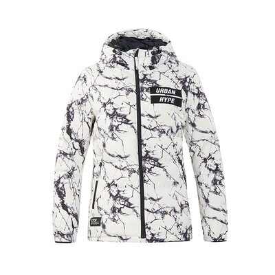 

Xtep womens down jacket 2018 winter new warm duck down hooded trend urban thick coat 882281992224 white
