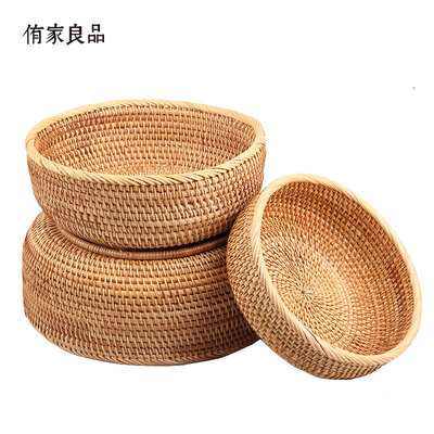 

Youjialiangpin basket bamboo storage basket fruit basket trumpet