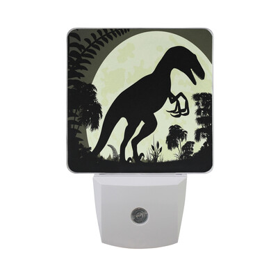 

ALAZA LED Night Light With Smart Dusk To Dawn SensorDinosaur Illustration Plug In Night Light