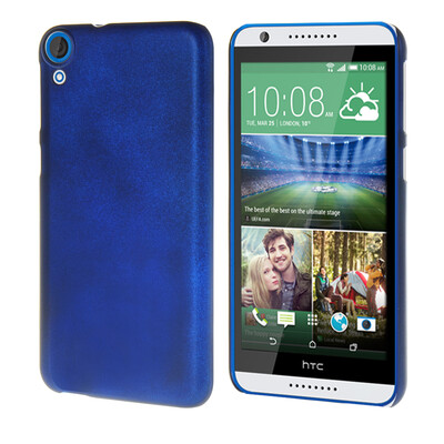 

MOONCASE Matte Hard Rubber Shell Back Protective Rubberized Case Cover for HTC Desire 820 Blue