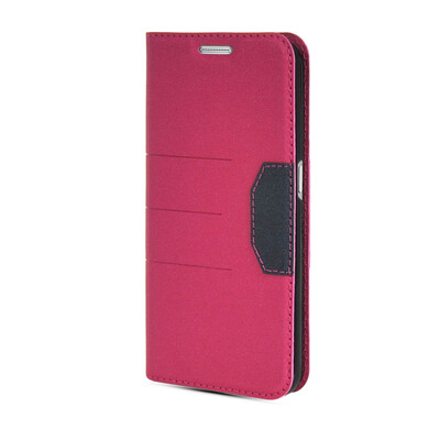 

MOONCASE Leather Side Flip Wallet Card Slot Pouch Stand Slim Back Case Cover for Samsung Galaxy S6 G9200 Hot pink