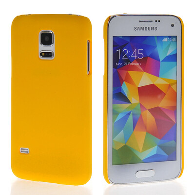 

MOONCASE Hard Rubberized Rubber Coating Devise Back чехол для Samsung Galaxy S5 Mini Yellow