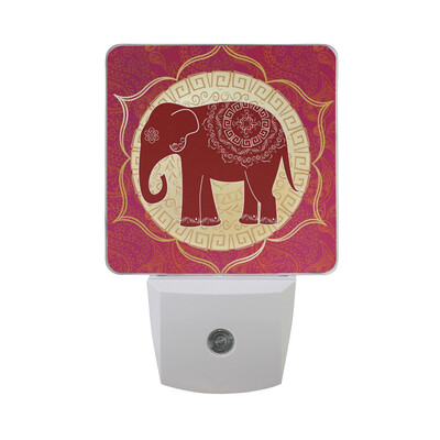 

ALAZA LED Night Light With Smart Dusk To Dawn SensorHands Holding Word Welcome Plug In Night Light