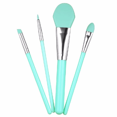 

4Pcs Silicone Makeup Brush Kit Facial Mask Brush Foundation Eyeshadow Eyebrow Brush Cosmetic Tool Optional Color