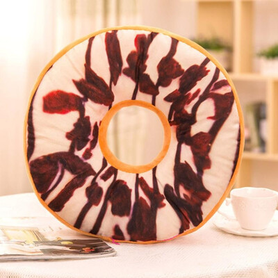 

New Fashion Creative Soft Plush Pillow Stuffed Seat Pad Sweet Donut Foods Cushion Case Toys pillowcase poszewka na poduszki