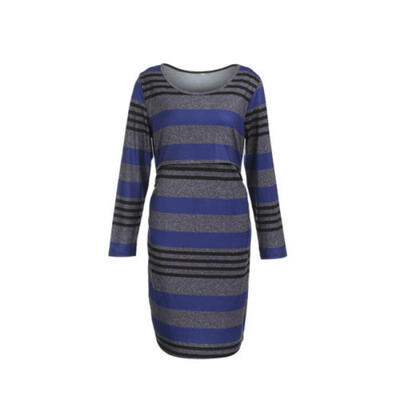 

Womens Maternity 34 Sleeve Dress Breastfeeding Nursing Dress Pregnant Clothes