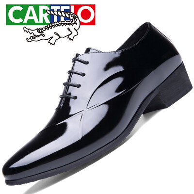 

Cartier crocodile CARTELO business dress top layer leather England mens workplace low to help with patent leather shoes 8206 black 42