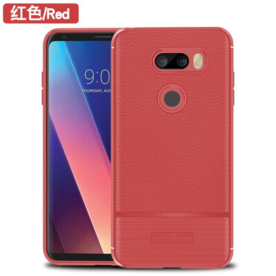 

Fivice LG V30 case luxury TPU anti-fall lychee silicone case