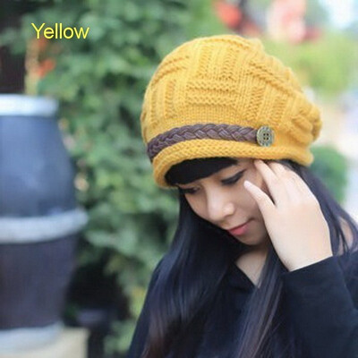 

Fashion Warm Winter Knit Crochet Braided Baggy Women Lady Beanie Ski Hat earmuffs Cap